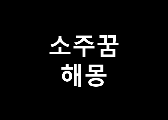 소주꿈 해몽: 즐거움과 후회의 경계는 어디일까